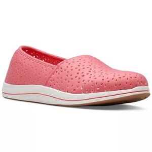 CLARKS CLOUDSTEPPERS BREEZE EMILY LOAFER FLATS STRAWBERRY - 7.5